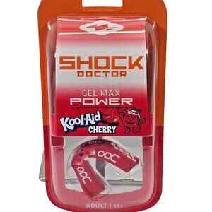 Shock Doctor Kool Aid Gel Max Power Flavor Fusion Mouth Guard Cherry ADULT NEW